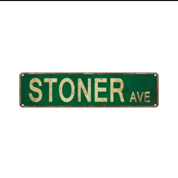 Metal Tin Sign (4''x16''/10cm*40cm) STONER AVE..NWT ..we bundle..enjoy - Picture 1 of 5